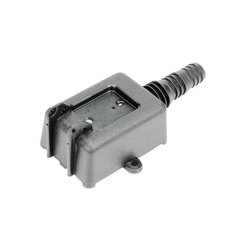 PLASTIC Bilge Strainer, Horizontal Output, Rect. Black