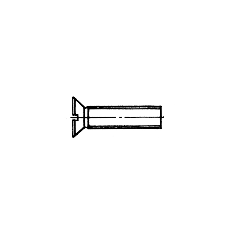Slotted countersunk head screw AISI 316 DIN 963