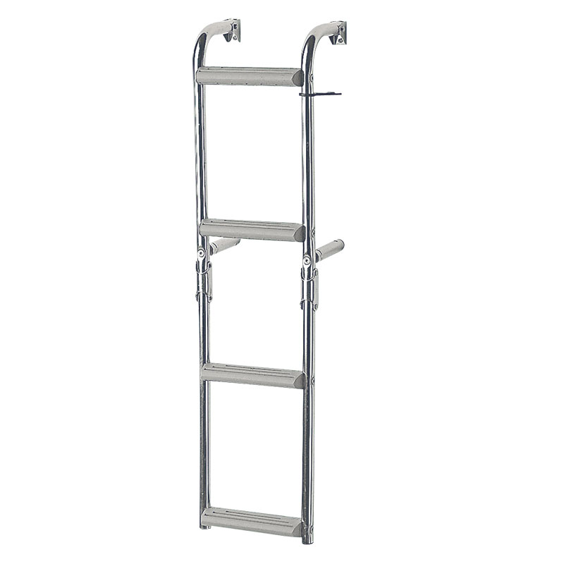 Ljestve preklopne, 2+2 gazišta, Inox316