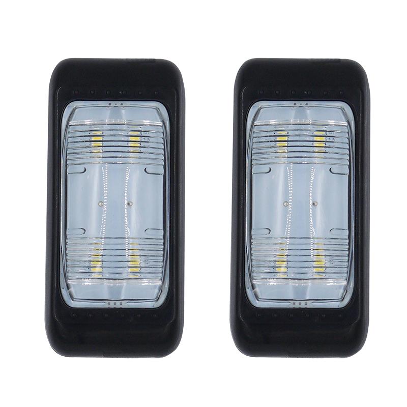 Svjetlo kupolasto za trajler 4 LED 12V&24V, crni  2 KOM