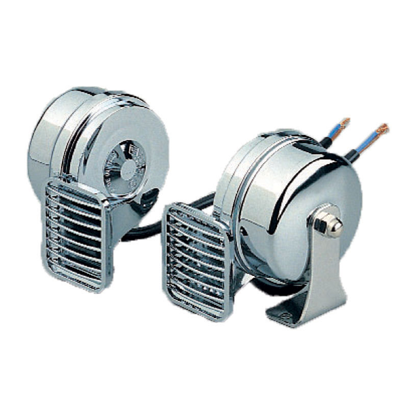 Set of electric horns for small boats