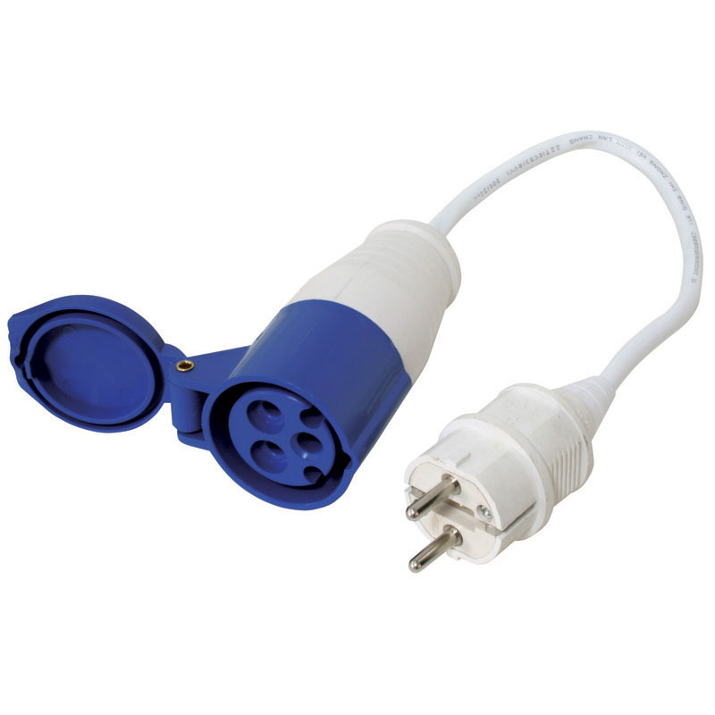 Set kabel s ženskim utikačem 16A & schuko utikačem 16A, 220-240V, L30cm